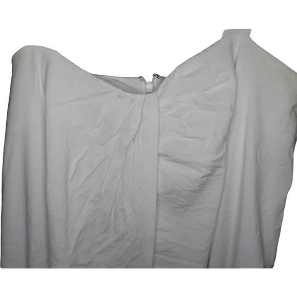 Vince White Linen Midi Dress size M Sleeveless Tie Waist Sweetheart Neckline - Picture 4 of 5